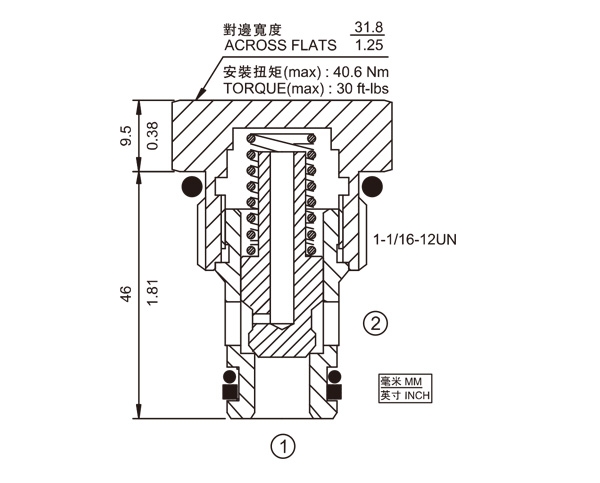 CV12-20 单向阀