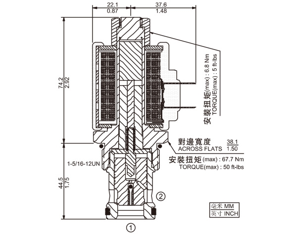 SV16-23 两通常开式锥阀